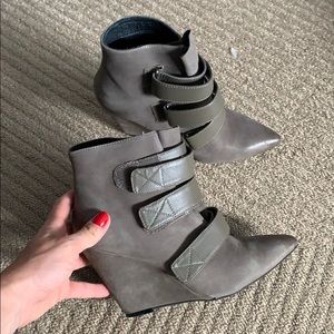 Wedge booties